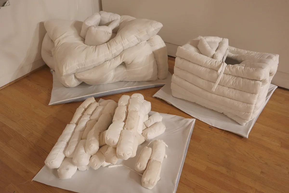Installation view or artwork from Threads