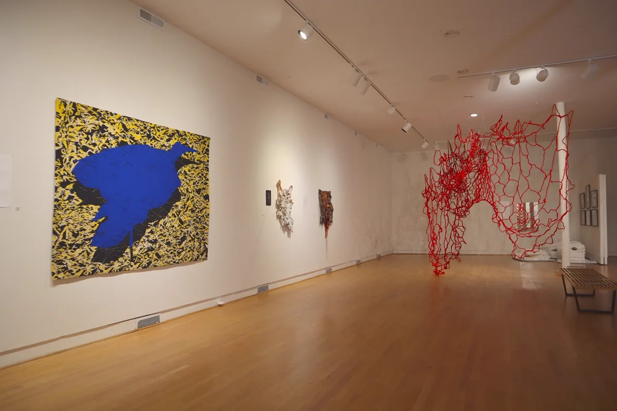 Installation view or artwork from Threads
