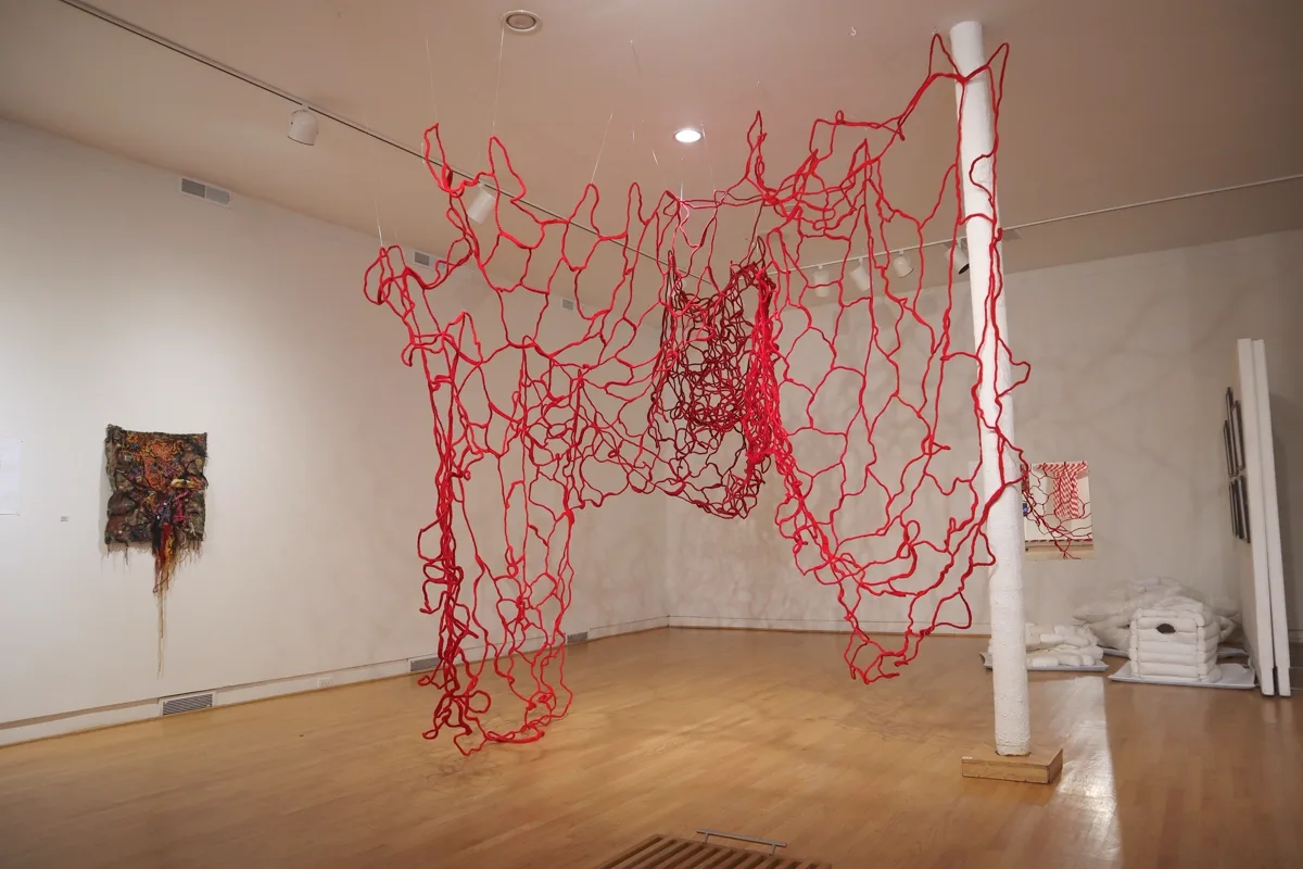 Installation view or artwork from Threads