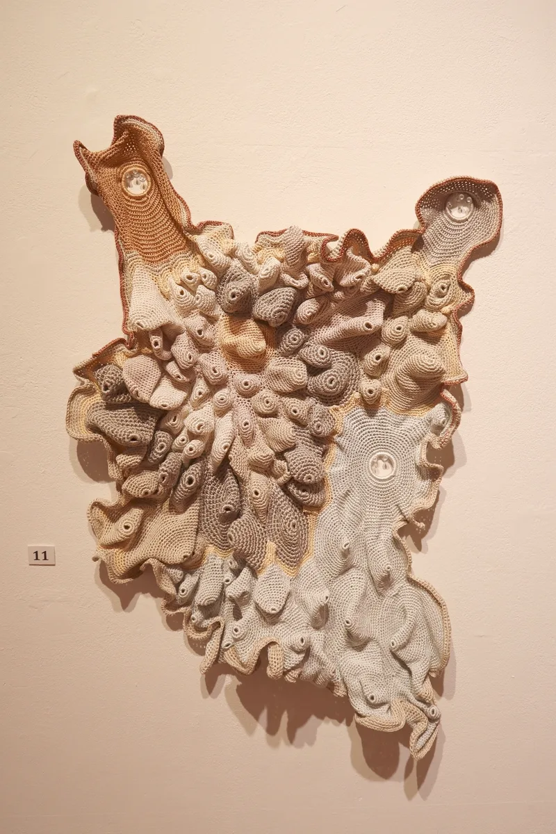 Installation view or artwork from Threads