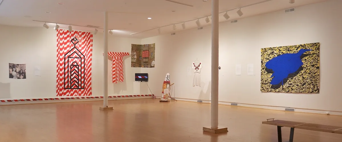 Installation view or artwork from Threads