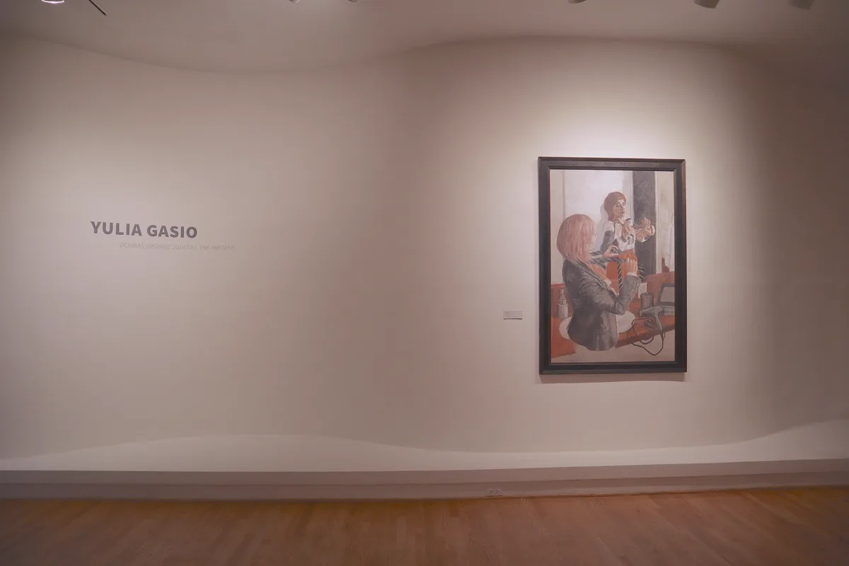 Installation view or artwork from Yulia Gasio: Donbas, Ukraine 2014 till the Present