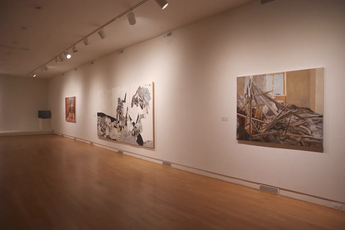 Installation view or artwork from Yulia Gasio: Donbas, Ukraine 2014 till the Present