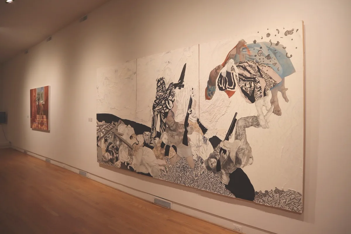 Installation view or artwork from Yulia Gasio: Donbas, Ukraine 2014 till the Present